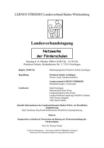 Programm - LERNEN FÃRDERN Landesverband Baden-WÃ¼rttemberg