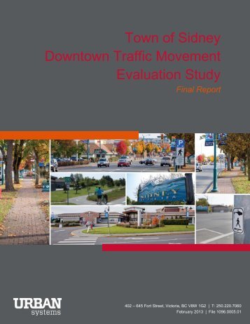 Town of Sidney Downtown Traffic Movement Evaluation Study