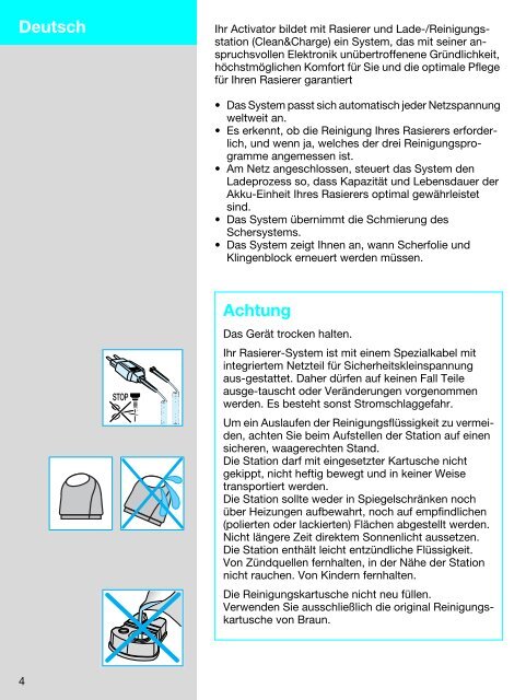 8595 - Braun Consumer Service spare parts use instructions manuals