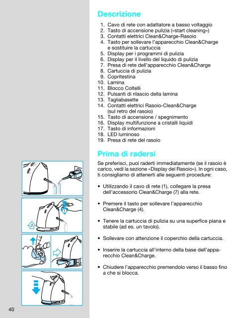 8595 - Braun Consumer Service spare parts use instructions manuals