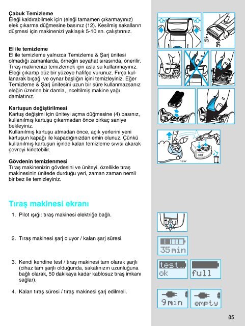 8595 - Braun Consumer Service spare parts use instructions manuals