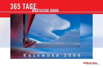 Kalender RhB 2006 - Peter Donatsch