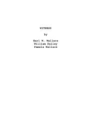 WITNESS by Earl W. Wallace William Kelley Pamela - Screenplay.com