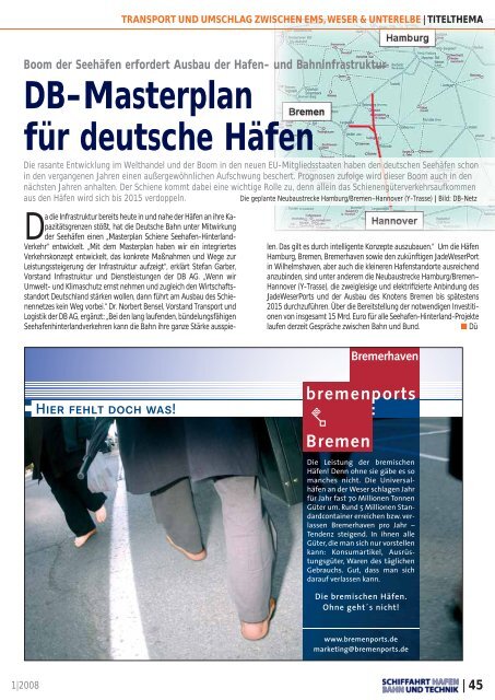 SUT_012008_Ausgabe_S.. - 1 | 2008 - Schiffahrt und Technik