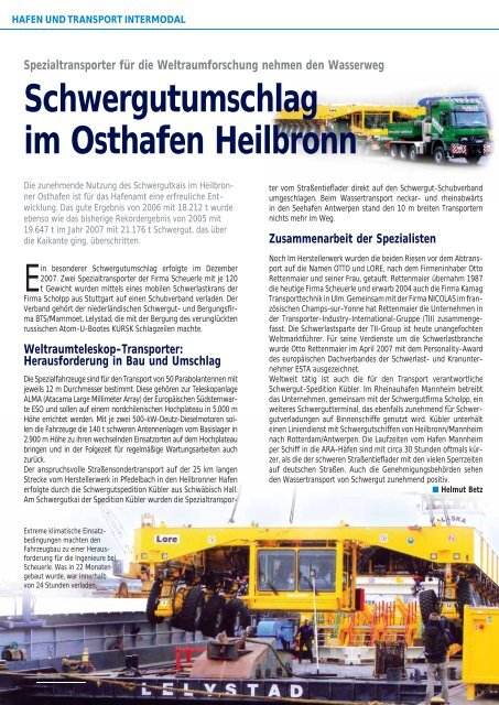 SUT_012008_Ausgabe_S.. - 1 | 2008 - Schiffahrt und Technik