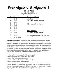 Expectations and Procedures 2004-2005 - Lindbergh School District