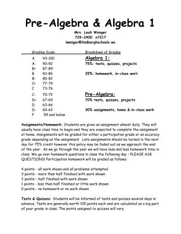 Expectations and Procedures 2004-2005 - Lindbergh School District