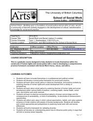 Course Outline Format - School of Social Work - University of British ...