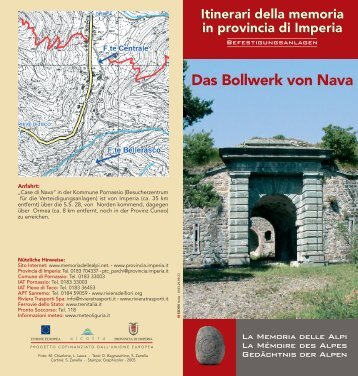 Das Bollwerk von Nava - Provincia di Imperia