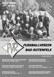 Ausgabe April 2008 - FV Bad Rotenfels