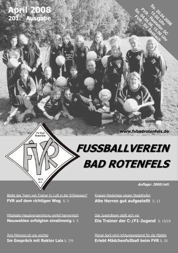 Ausgabe April 2008 - FV Bad Rotenfels