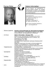 Thomas MÃ¼ller Diplom-Informatiker - Fachgruppe Elektronik und EDV