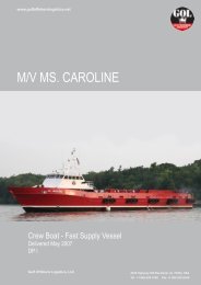 M/V MS. CAROLINE - Gulf Offshore Logistics