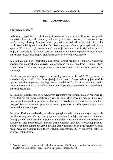 Uzbekistan - Przewodnik dla przedsiÄbiorcÃ³w - Polska Agencja ...