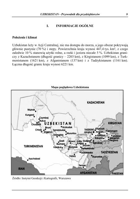 Uzbekistan - Przewodnik dla przedsiÄbiorcÃ³w - Polska Agencja ...