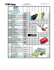 2012 Pricelist retail.xlsx - Noble Custom Distribution