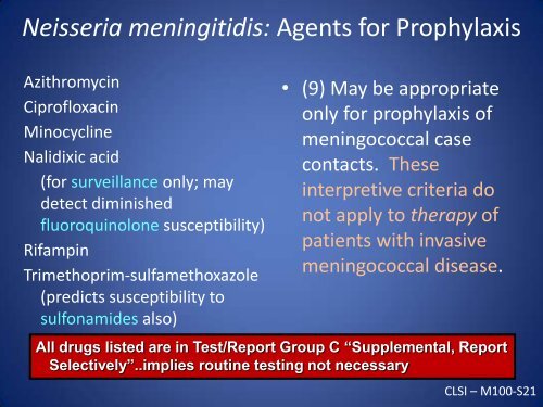 Susceptibility Testing of Neisseria and Haemophilus ... - SWACM