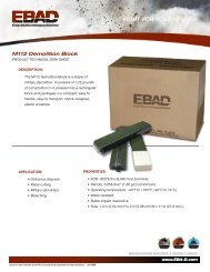 M112 Demolition Block - Ensign-Bickford Aerospace & Defense ...