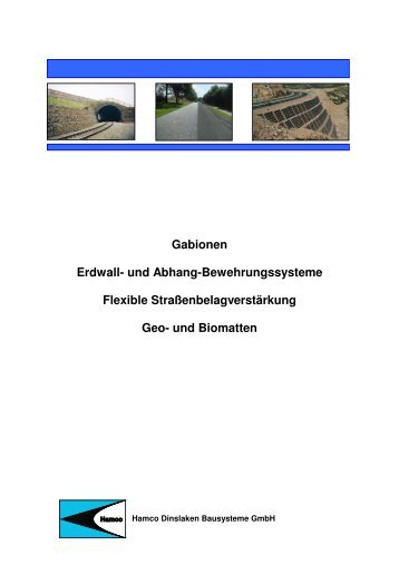 Gabionen Erdwall- und Abhang ... - HAMCO GmbH