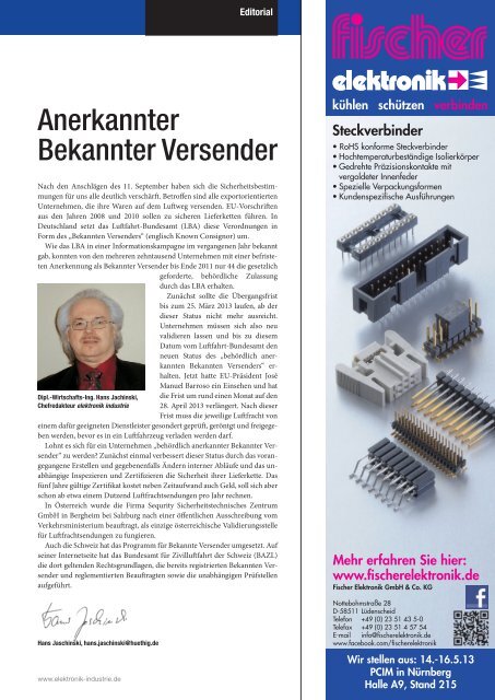 PDF-Ausgabe herunterladen (29.6 MB) - elektronik industrie