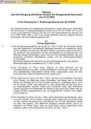 StraÃenreinigungssatzung - Verbandsgemeinde St. Goar-Oberwesel