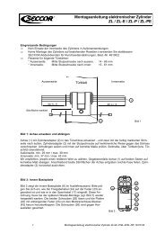 Montageanleitung elektronischer Zylinder ZL / ZL-E / ZL-P / ZL-PE