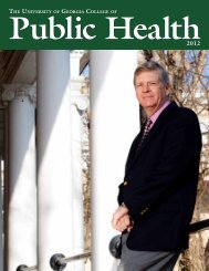 2012 CPH Magazine - College of Public Health - University of Georgia