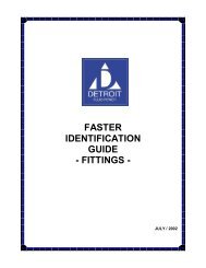 FASTER IDENTIFICATION GUIDE - FITTINGS - - DETRON