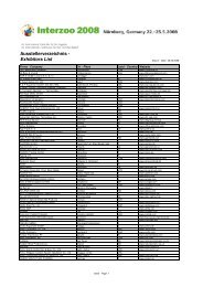 Ausstellerliste der Interzoo 2008 (.pdf) - PETCOM