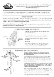 Elite Riser Owners Manual - Merlin Archery