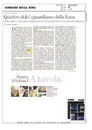 Corriere della Sera - Inserto Beauty 5 maggio 2011 - Calandre
