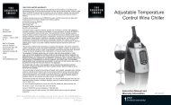 Adjustable Temperature Control Wine Chiller - The Sharper Image