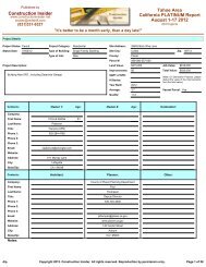 Construction Insider California PLATINUM Report Tahoe Area ...