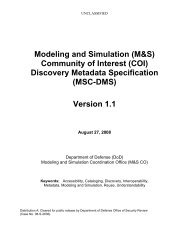 Discovery Metadata Specification (MSC-DMS) - Modeling ...