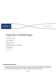 Vega Risk in RiskManager - Marie Curie ITN on Risk Management ...