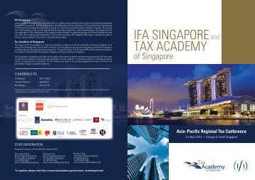 IFA TA Conference Brochure - Singapore Business Federation