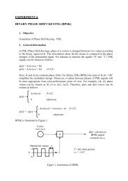 EXPERIMENT 6 BINARY PHASE SHIFT KEYING (BPSK)