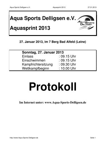 Protokoll - SVL-Langenhagen