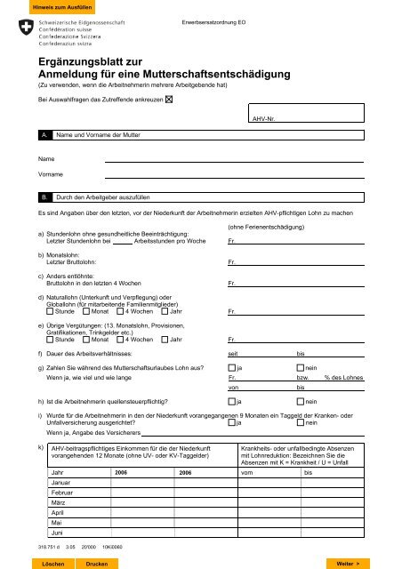 Formular Erga Nzungsblatt Zur Anmeldung Fa R Eine