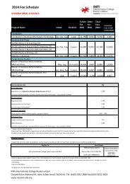 Academic Calendar 2012/2013 - INTI International University