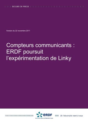 ERDF poursuit l'expérimentation de Linky - Smart Grids