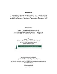 A Planning Study to Promote the Production and - Warren Wilson ...