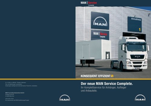 Der neue MAN Service Complete. - MAN Truck & Bus Deutschland