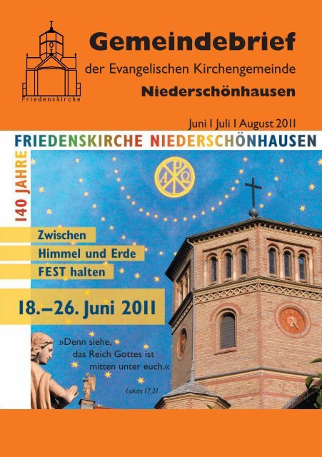 2011 Juni â Juli â August - Friedenskirche NiederschÃ¶nhausen