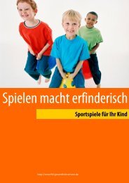 Spielen macht erfinderisch - Fachverlag für Gesundheitswissen