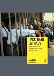 Less than Lethal? - Amnesty International