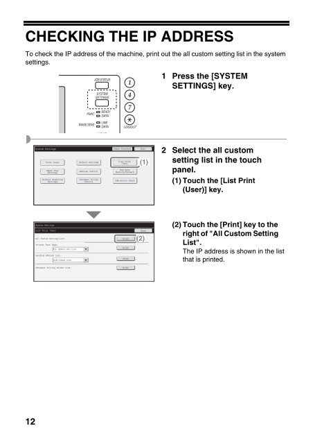 MX-B382/SC Operation-Manual Start-Guide GB - Sharp