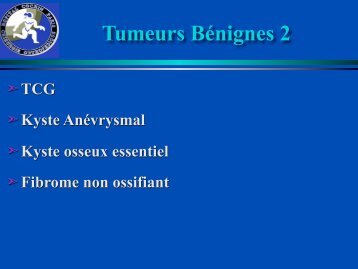 Tumeurs BÃ©nignes 2 - ClubOrtho.fr