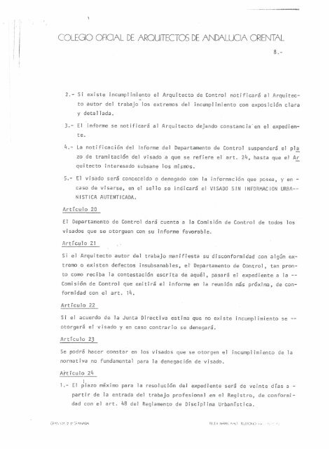 ArtÃ­culo 1 1. - Colegio Oficial de Arquitectos de Granada