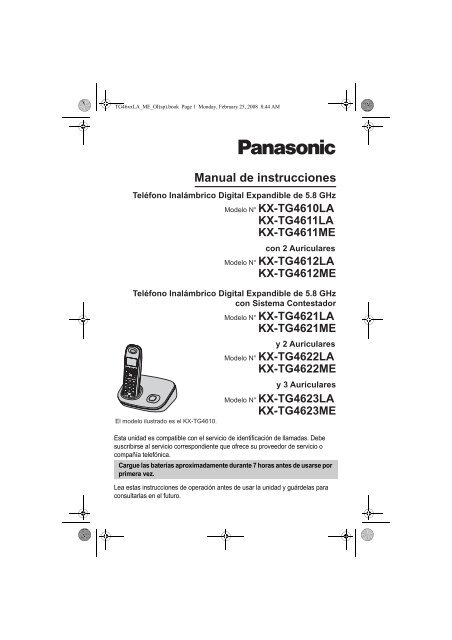 Manual de instrucciones Panasonic